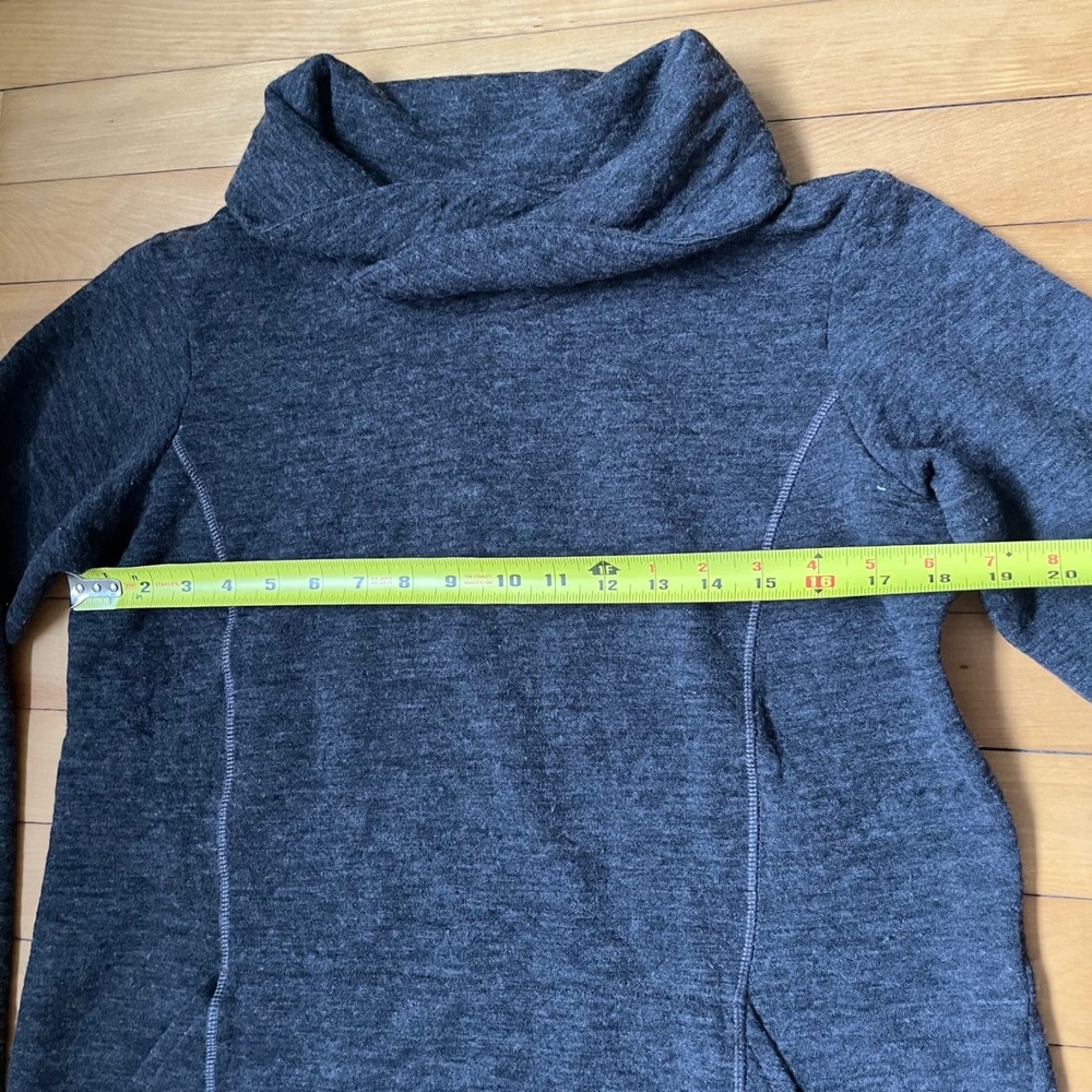 KUHL Womens Charcoal Grey Cowl Neck Pullover Long Sleeve Sweater Size L - Picture 4 of 6